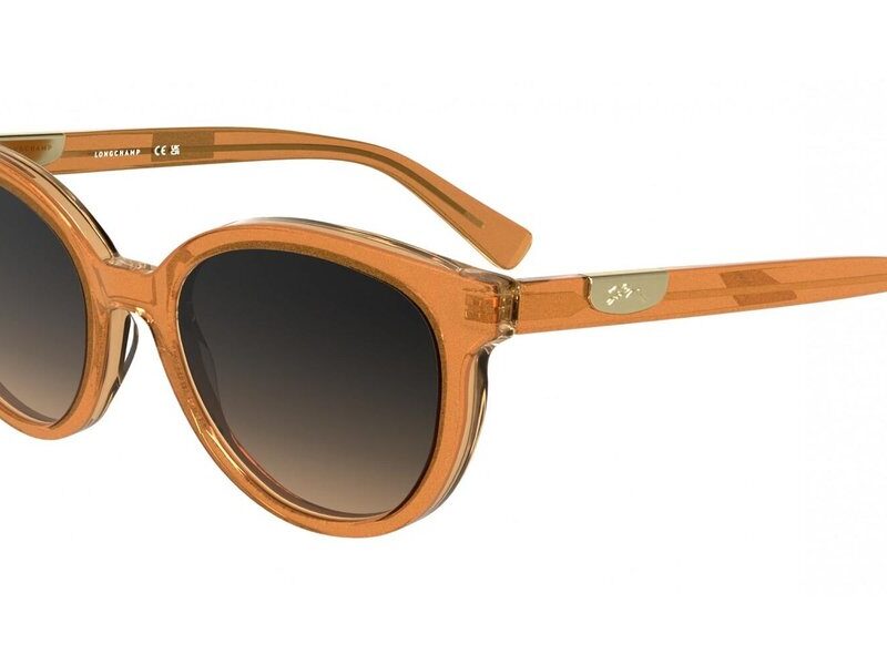 Longchamp Women's LO773S Glitter Orange/Grey Shaded Sunglasses