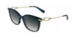 Longchamp Women's LO805S Striped Blue/Grey Sunglasses