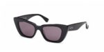 Max Mara Unisex MM0099 Shiny Black/Smoke Sunglasses