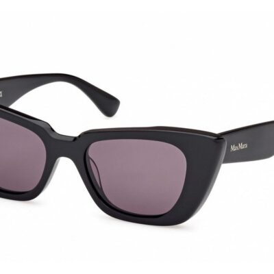 Max Mara Unisex MM0099 Shiny Black/Smoke Sunglasses