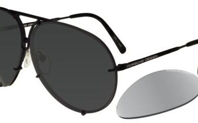 Porsche Design P8478 Dark Ruthenium/Grey + Silver Mirror Lenses Sunglasses