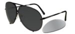 Porsche Design P8478 Dark Ruthenium/Grey + Silver Mirror Lenses Sunglasses