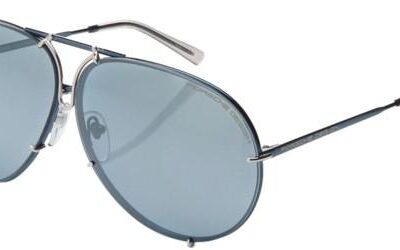 Porsche Design P8478 Ruthenium/Light Blue Sunglasses