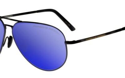 Porsche Design Men's P8508/S Matte Black/Blue Sunglasses