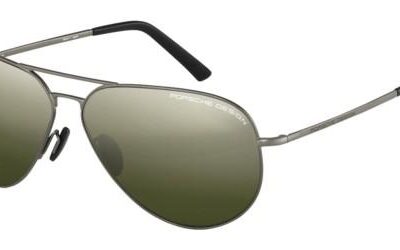 Porsche Design P8508/S Dark Ruthenium/Olive Green Sunglasses
