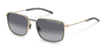 Porsche Design Men's P8941 Gold Blue Gray/Smoke Shaded Sunglasses