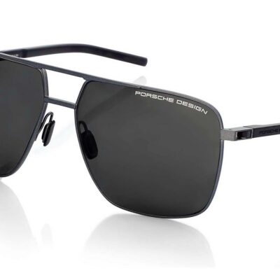 Porsche Design Men's P8963 Dark Grey Black/Smoke Anti-Reflective Polarized Sunglasses