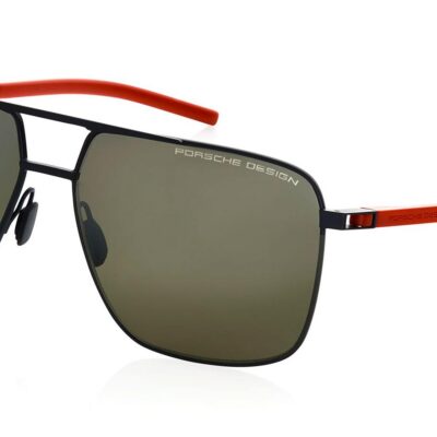 Porsche Design Men's P8963 Black Red/Green Anti-Reflective Sunglasses