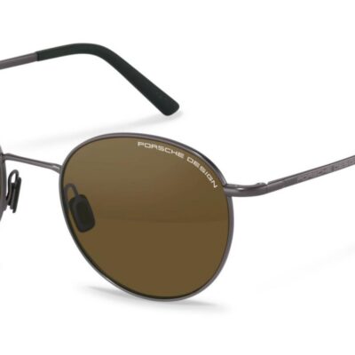 Porsche Design Men's P8969 Dark Grey Black/Brown Sunglasses
