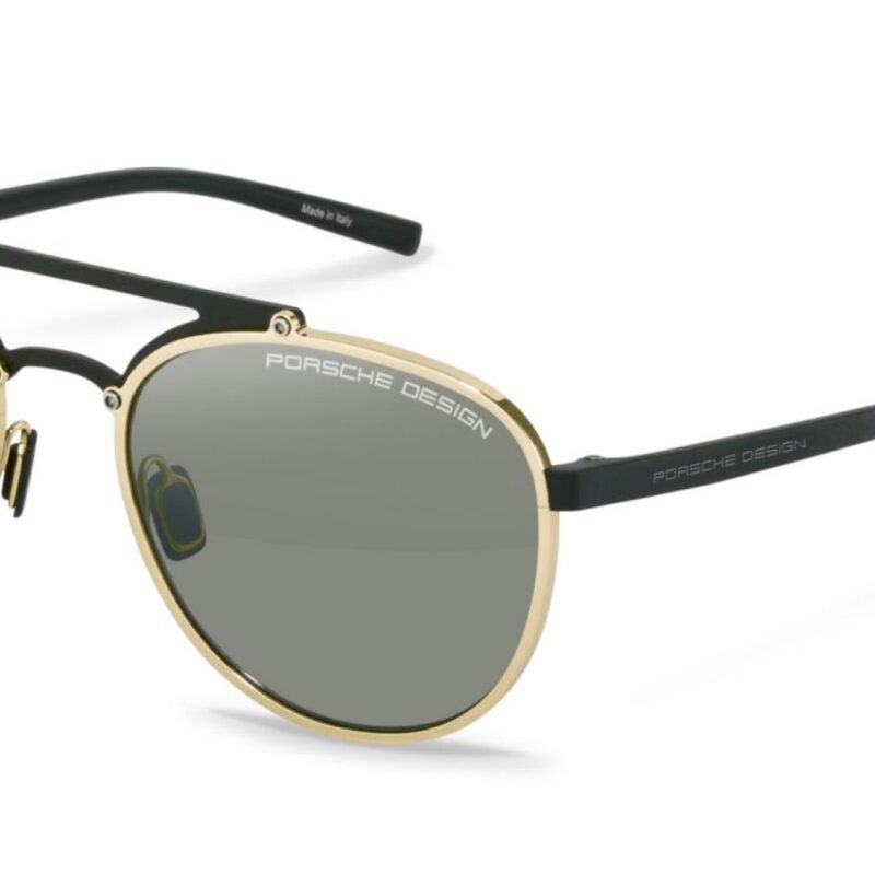 Porsche Design Men's P8972 Gold Black/Smoke Gradient Sunglasses Porsche Design Men's P8972 Gold Black/Smoke Gradient Sunglasses