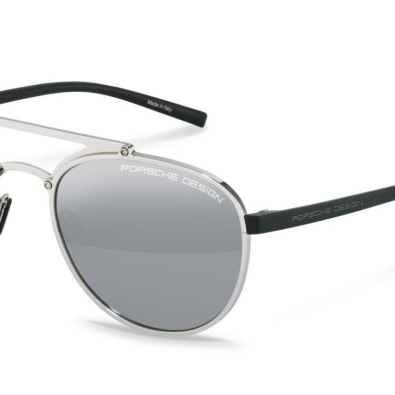 Porsche Design Men's P8972 Silver/Silver Sunglasses Porsche Design Men's P8972 Silver/Silver Sunglasses
