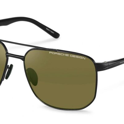 Porsche Design Men's P8984 Black/Green Mirrored Sunglasses