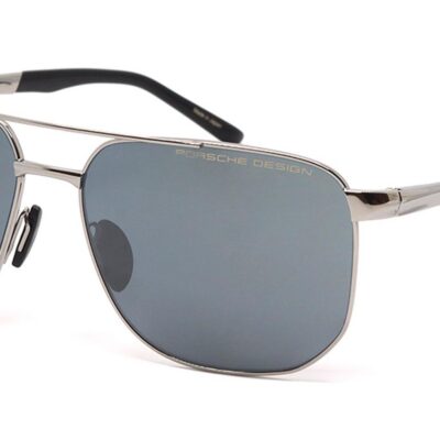 Porsche Design Men's P8984 Grey/Blue Mirrored Silver Sunglasses