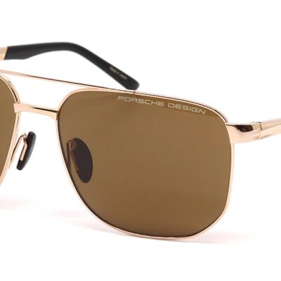 Porsche Design Men's P8984 Gold/Brown Sunglasses