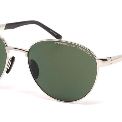 Porsche Design Men's P8985 Silver/Grey Green Sunglasses