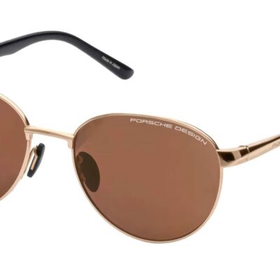 Porsche Design Men's P8985 Gold/Brown Anti-Reflective Polarized Sunglasses