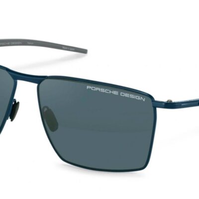 Porsche Design Men's P8987 Grey/Blue Mirrored Silver Sunglasses
