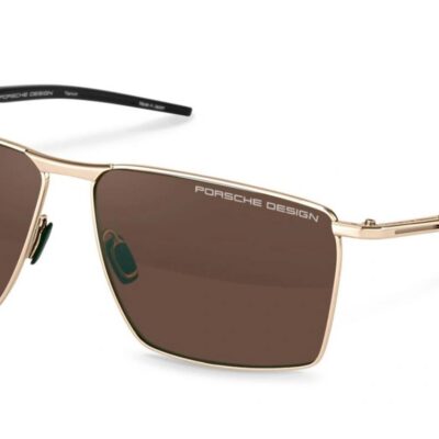 Porsche Design Men's P8987 Gold/Brown Anti-Reflective Polarized Sunglasses