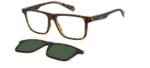 Polaroid Men's PLD 2131/CS Matte Havana/Green Clip On Sunglasses