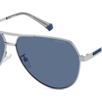 Polaroid Men's PLD 2145/G/S/X Ruthenium/Blue Sunglasses