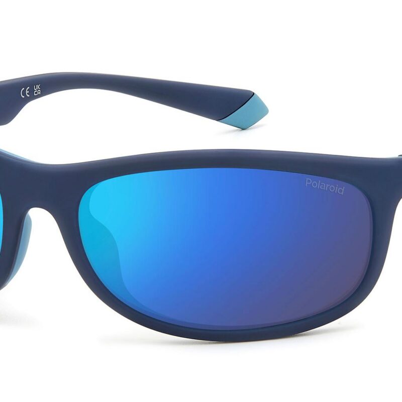 Polaroid Men's PLD 2154/S Matte Blue/Blue Mirrored Sunglasses Polaroid Men's PLD 2154/S Matte Blue/Blue Mirrored Sunglasses
