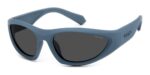 Polaroid Men's PLD 2165/S Matte Blue/ Grey Polarized Sunglasses