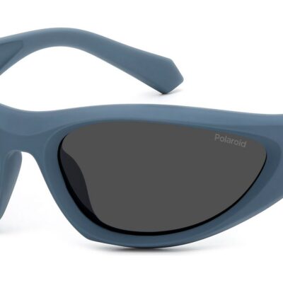 Polaroid Men's PLD 2165/S Matte Blue/ Grey Polarized Sunglasses