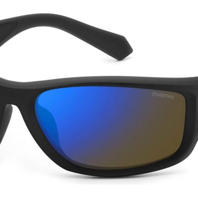Polaroid Men's PLD 2166/S Matte Black/Blue Mirrored Polarized Sunglasses