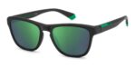 Polaroid Men's PLD 2168/S Matte Black/ Greygreen Mirror Polarized Sunglasses