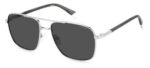 Polaroid Men's PLD 4128/S/X Palladium/ Grey Polarized Sunglasses