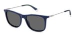 Polaroid Men's PLD 4145/S/X Blue/Grey Polarized Sunglasses