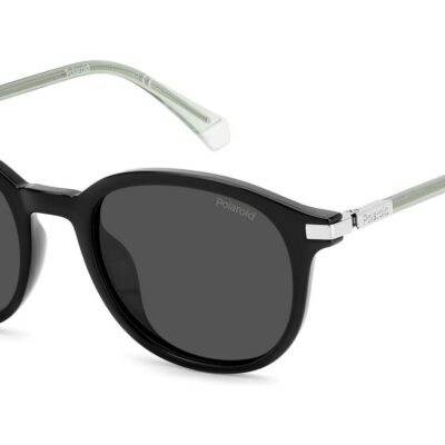 Polaroid Men's PLD 4148/G/S/X Black/Grey Polarized Sunglasses