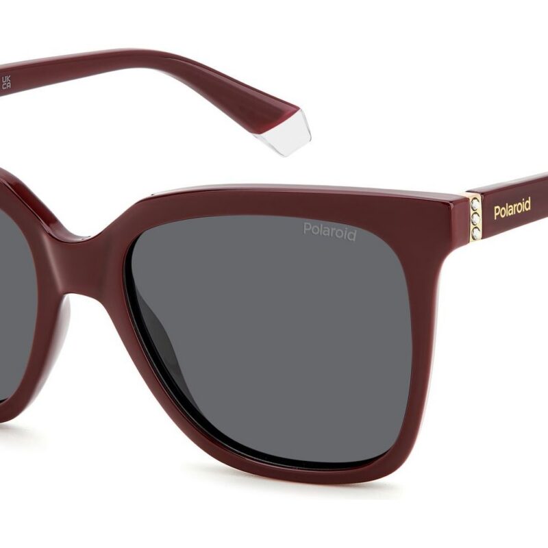 Polaroid Women's PLD 4155/S/X Burgundy/Grey Green Sunglasses Polaroid Women's PLD 4155/S/X Burgundy/Grey Green Sunglasses