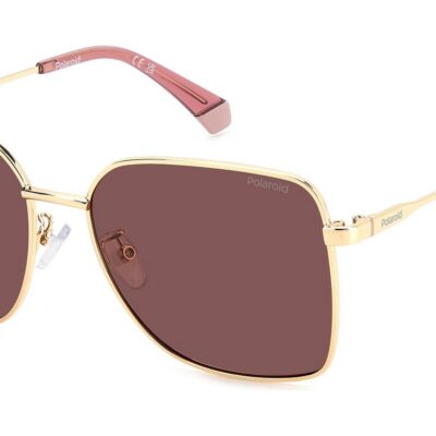 Polaroid Women's PLD 4158/G/S/XN Gold Burgndy/ Violet Polarized Sunglasses