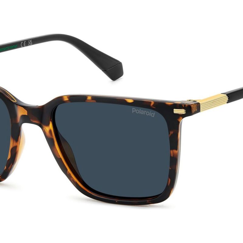 Polaroid Men's PLD 4183/S/X Dark Havana/Blue Polarized Sunglasses Polaroid Men's PLD 4183/S/X Dark Havana/Blue Polarized Sunglasses