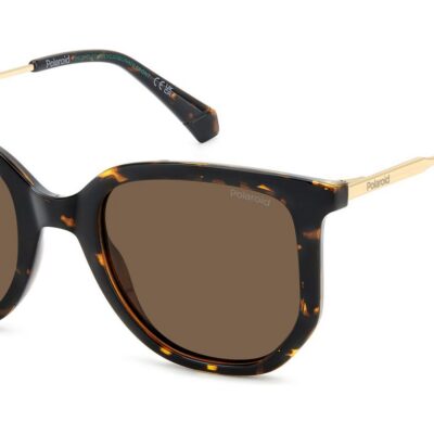 Polaroid Women's PLD 4185/S/X Havana/ Bronze Polarized Sunglasses