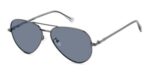 Polaroid Men's PLD 4186/G/S/X Black Dark Ruthenium/ Blue Polarized Sunglasses