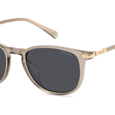 Polaroid Men's PLD 4187/G/S/X Champagne/ Grey Polarized Sunglasses