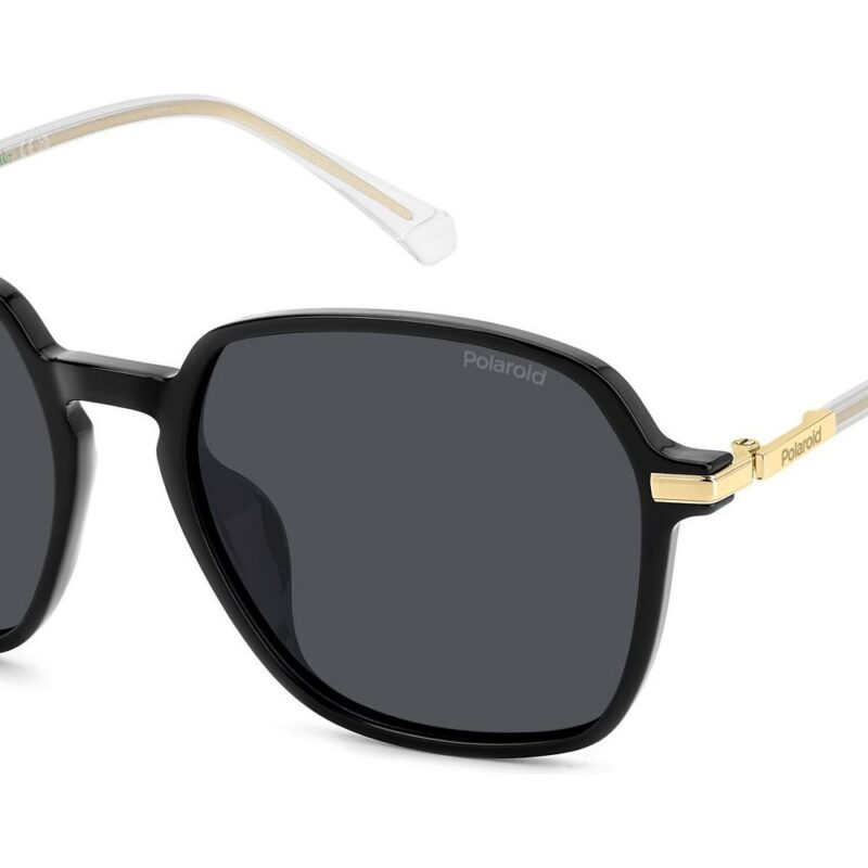 Polaroid Women's PLD 4188/G/S/X Black/Grey Polarized Sunglasses