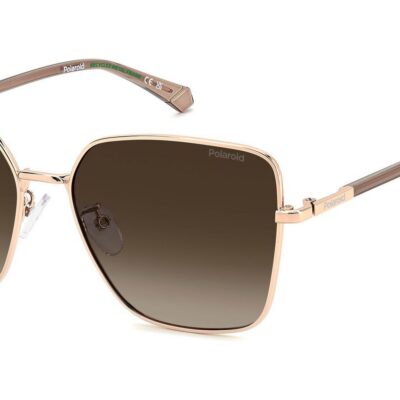 Polaroid Women's PLD 4193/G/S/X Gold Copper/ Brown Shaded Polarized Sunglasses