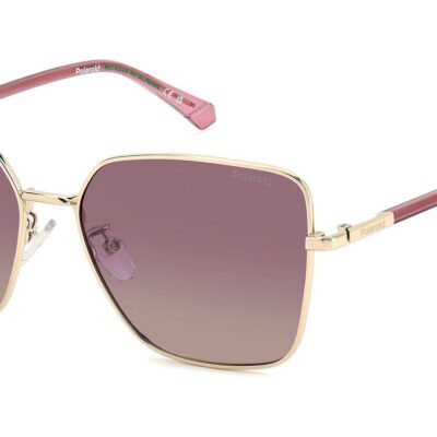 Polaroid Women's PLD 4193/G/S/X Gold/ Burgundy Shaded Polarized Sunglasses