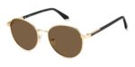 Polaroid Men's PLD 4197/S/X Matte Gold/Bronze Polarized Sunglasses