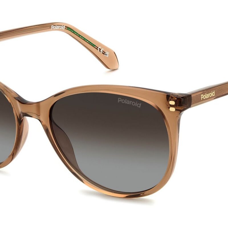 Polaroid Women's PLD 4200/S/X Champagne/ Brown Shaded Polarized Sunglasses Polaroid Women's PLD 4200/S/X Champagne/ Brown Shaded Polarized Sunglasses