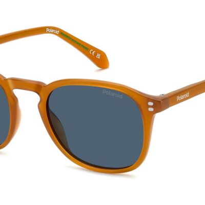Polaroid Men's PLD 4203/S/X Orange/ Blue Polarized Sunglasses