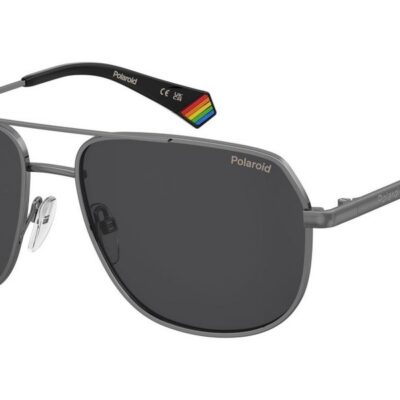 Polaroid PLD 6195/S/XN Dark Ruthenium/ Grey Polarized Sunglasses