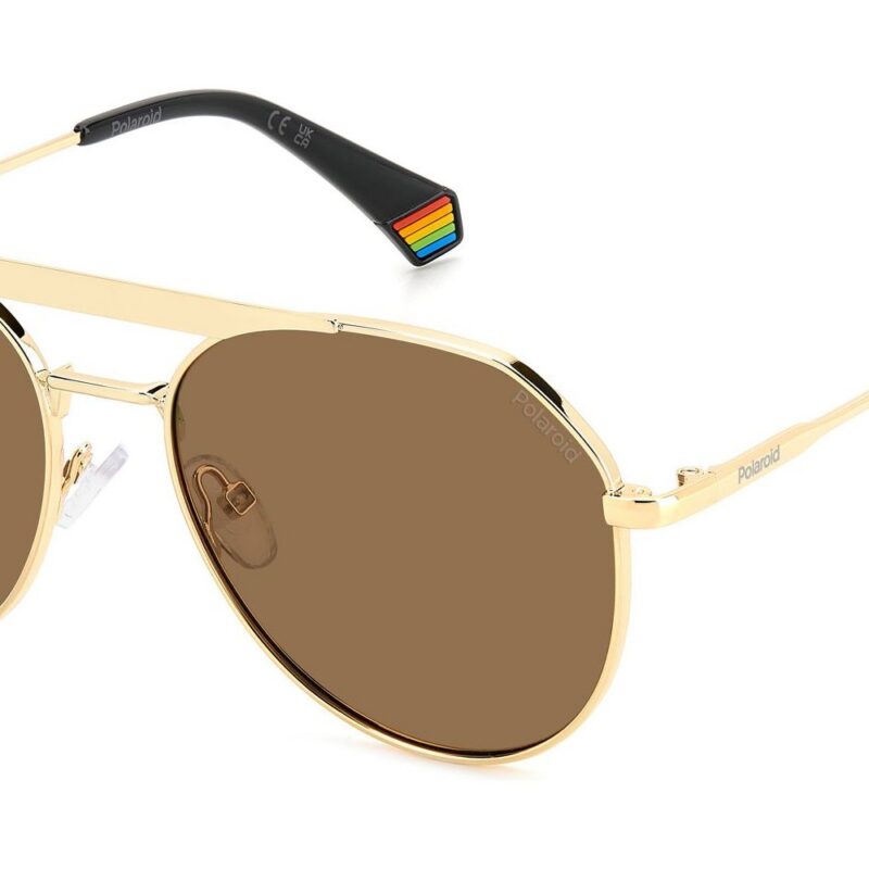 Polaroid Men's PLD 6211/S/X Gold/Brown Sunglasses