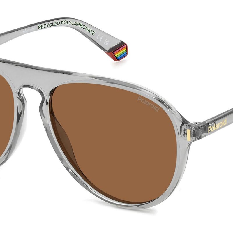 Polaroid Men's PLD 6225/S Grey/Brown Sunglasses