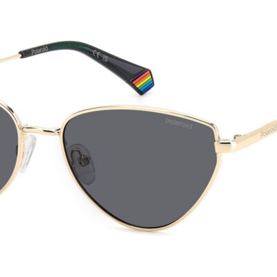 Polaroid Women's PLD 6234/S/X Gold Black/ Grey Polarized Sunglasses