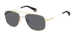 Polaroid Men's PLD 6235/S/X Gold Grey/ Grey Polarized Sunglasses