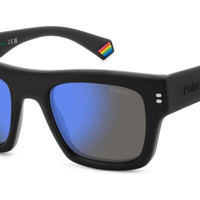Polaroid Men's PLD 6238/S/X Matte Black Blue/ Blue Mirror Polarized Sunglasses